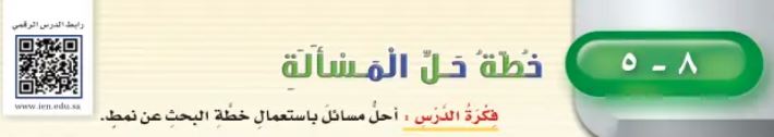 خطة حل المسألة